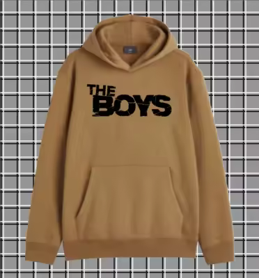 Printed Kangaroo Hoodie