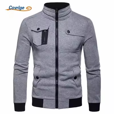 Black Zipper Winter Jacket