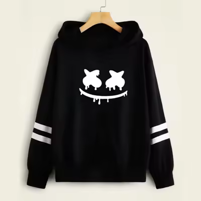 Marshmallow Double Stripe Hoodie